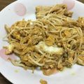 クックZP7L8W☆'s cooksnap of when they made もやしと卵のピリ辛炒め.