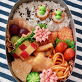 Aloha☆★'s cooksnap of when they made 【簡単】キャラ弁 おかず 花ハム①.