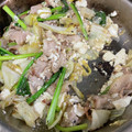 いっぺい99's cooksnap of when they made 豚とキャベツと豆腐の卵炒め.