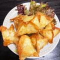 marty99's cooksnap of when they made ワンタンの皮で作るインド料理♪サモサ.