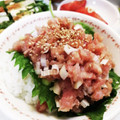 クックE662AA☆'s cooksnap of when they made 超簡単！まぐろのたたき丼ユッケ風♪.