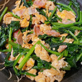 てぃーひ's cooksnap of when they made ほうれん草と卵の甘じょっぱ炒め.