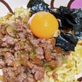 くまじ◎'s cooksnap of when they made 焼きそば麺で台湾まぜそば.