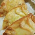 白崎みかん's cooksnap of when they made さつまいもチーズの餃子の皮包み焼き.