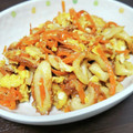 れいちょんぐ's cooksnap of when they made 人参と竹輪の卵とじ.