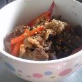 ロクにゃん's cooksnap of when they made 簡単！パプリカと牛肉のピリ辛丼☆.