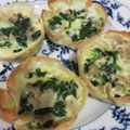 こよんた's cooksnap of when they made トースターで焼く♡餃子の皮でミニキッシュ.