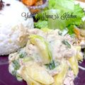 YUH♡ママ's cooksnap of when they made チンゲン菜とじゃが芋と豚肉のクリーム煮☆.