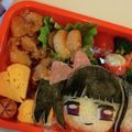 かぉP's cooksnap of when they made 鬼滅♪キャラ弁♪栗花落カナヲぺたん娘Vr.