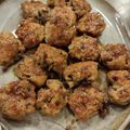 甘栗処's cooksnap of when they made しめじ入り♪鶏ひき肉のつくねのてりやき.