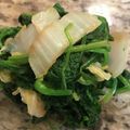saki1010's cooksnap of when they made レンジで簡単ほうれん草・白菜のおひたし.