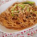 ちゃあtan's cooksnap of when they made ランチ☆キノコと小松菜の醤油バターパスタ.