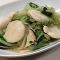 kumanee's cooksnap of when they made 白菜とホタテのにんにくバター醤油蒸し.