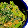 のんちょ8's cooksnap of when they made レンジで簡単！小松菜のゴマ和え♪.