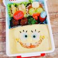 なるおっちいちかず's cooksnap of when they made オムライスで＊スポンジボブキャラ弁.