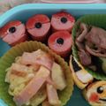 とも2323's cooksnap of when they made モンスターボールウインナー（キャラ弁）.