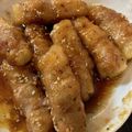 takoyuma's cooksnap of when they made ヤマイモの豚肉巻き.