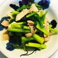 yu🐓's cooksnap of when they made 小松菜と豚のペペロン炒め【ＪＡ福井県】.