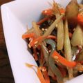 recipeメモ's cooksnap of when they made めんつゆで簡単☆ピリ辛きんぴらごぼう.