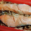 まやしゅうまま's cooksnap of when they made ルクエで時短！鮭ときのこの簡単レンジ蒸し.