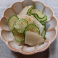 yukitarooo's cooksnap of when they made 梨ときゅうりのゴマ酢和え.