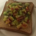 チェリチョコ's cooksnap of when they made キュイーハニートースト♡レインボーレッド.