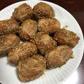 chi−ちゃん's cooksnap of when they made 簡単☆焼肉のタレで肉巻きおにぎり.