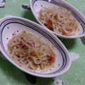 赤い電話's cooksnap of when they made 梅ともやしのナムル風.