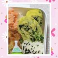 ゆけり３兄弟's cooksnap of when they made ほうれん草入り出し巻き玉子♪お弁当にも.
