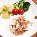 みなとのまんま's cooksnap of when they made レンジ蒸し鶏の簡単アレンジ☆土曜/1週間.