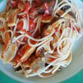クックHJTK9C☆'s cooksnap of when they made 乾しいたけとトマトのパスタ.