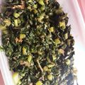 ててくっく's cooksnap of when they made 大根の葉としらすの炒め物.