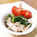 pafepapa's cooksnap of when they made もやしと大根の葉のナムル風サラダ.