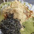 NEKOほっぺ's cooksnap of when they made 青汁黒ごまはちみつきな粉のヨーグルト.