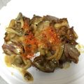 冷蔵庫レスキュー隊's cooksnap of when they made 砂肝（砂ずり）こってり炒め～粉チ七味がけ.