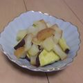 きらり流れ星's cooksnap of when they made レンジで簡単☆さつま芋とリンゴの甘煮.