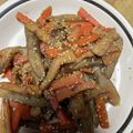 食べまくり's cooksnap of when they made ちくわとごぼうのごま煮.