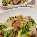 オウジリリノエ's cooksnap of when they made ベーコン入り☆豆苗と白菜の中華風炒め.