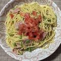 リラックマ君ママ♡'s cooksnap of when they made ベーコンのクリームジェノベーゼパスタ.