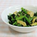 umemodoki's cooksnap of when they made チンゲン菜と油揚げの煮浸し.