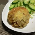 chikappe's cooksnap of when they made お肉屋さん風*懐かしい味のコロッケ.