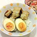 てんちゃん奥さん's cooksnap of when they made 八角と梅酒でお手軽角煮丼&煮卵.