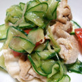 梶返かあさん's cooksnap of when they made 豚・きゅうり・みょうがの和え物.