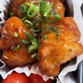 ちゃろみん's cooksnap of when they made お弁当リメイク！レンジで鶏唐揚げ甘酢あん.