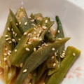 ゆみらんたん's cooksnap of when they made 常備菜♪オクラの辛旨煮浸し★レンジで簡単.