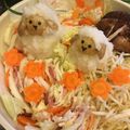 キャンディー86's cooksnap of when they made 羊の大根おろしアート＊デコ鍋＊キャラ鍋.