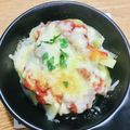 ボブナナ's cooksnap of when they made じゃがいものトマトチーズ焼き♡.