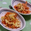 赤い電話's cooksnap of when they made ピーラーで簡単☆優しい甘み 人参しりしり.