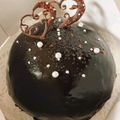 りぃり03☆'s cooksnap of when they made チョコドームケーキ♪(チョコムース入り).