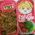 kazu8969's cooksnap of when they made キャラ弁　マインクラフト^ ^.